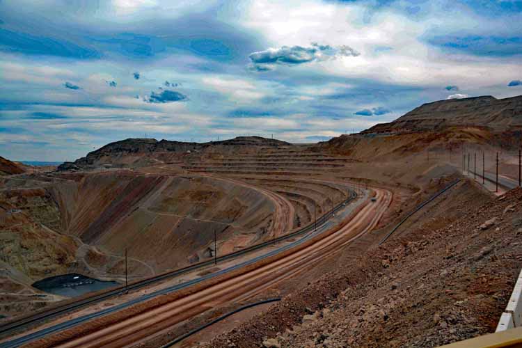 open-pit copper mine